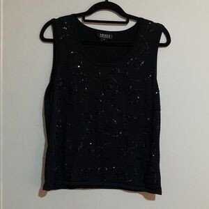 Jones New York Black Sequin Women's Blouse